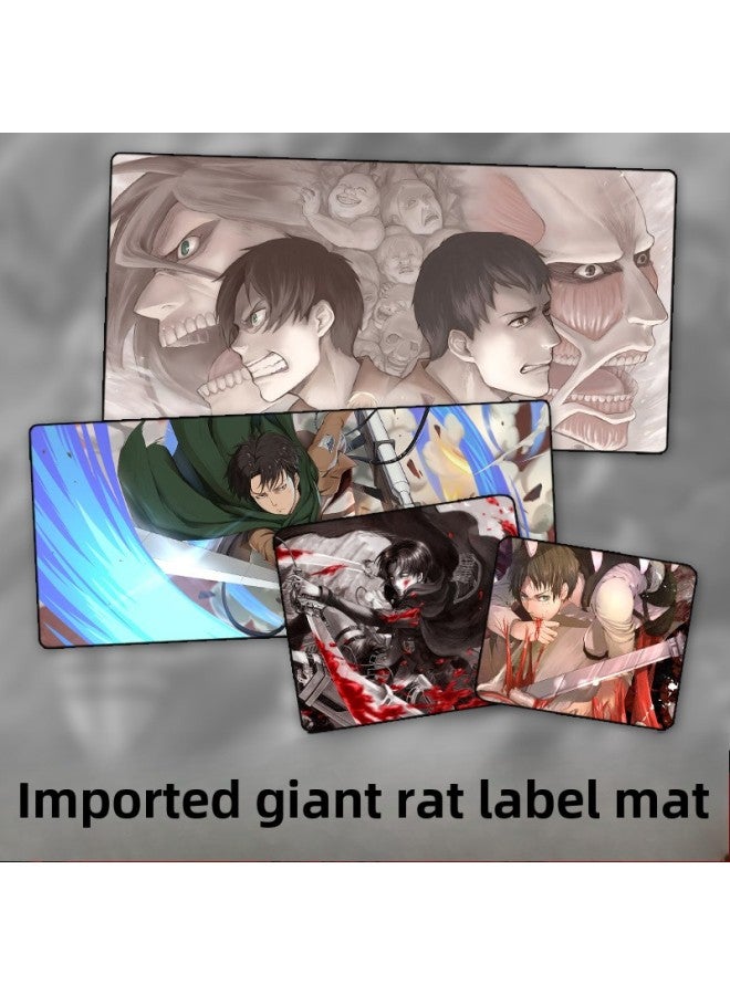 Attack Of The Giant Color Printing To Map Custom Mouse Pad Non-slip Writing Pad Oversized Leather Computer Desk Mat-Color:Attack Giant Mouse Pad 01-Dimensions:25cm×30cm×0.3 - Image 2