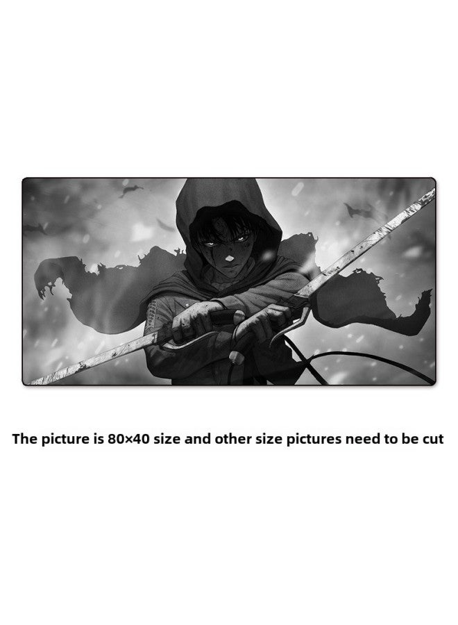 Attack Of The Giant Color Printing To Map Custom Mouse Pad Non-slip Writing Pad Oversized Leather Computer Desk Mat-Color:Attack Giant Mouse Pad 01-Dimensions:25cm×30cm×0.3 - Image 1