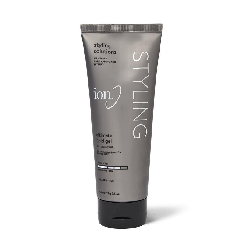 ion Styling Solutions Ultimate Hold Gel, Firm Hold Styling Gel, No Flaking, Paraben Free, 7.5 oz. - Image 1