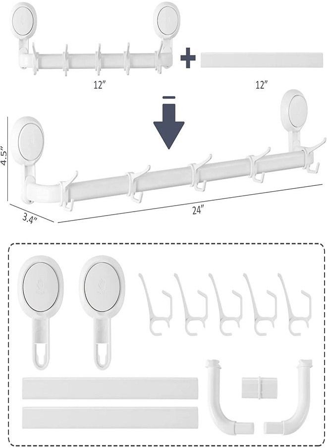 E COMMERCE  BAG Towel Holder ,Towel Organizer ,Towel Rack ,Kitchen Towel Holder With Spoon Hooks, Toilet Towel Holder With Hooks, Suction Towel Holder, Shower Caddy, Shower Organizer , Toilet Organizer ,Bathroom Storage Organizer.  - Image 2