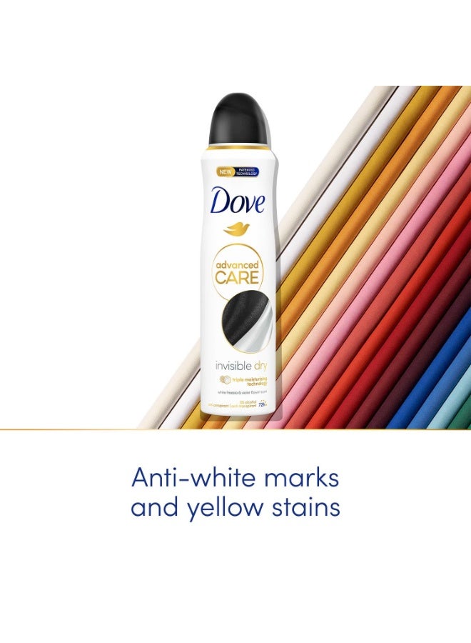 دوف بخاخ مزيل العرق دوف أدفانسد كير إنفيزيبل دراي مع تقنية الترطيب الثلاثية، 250 مل - Image 3