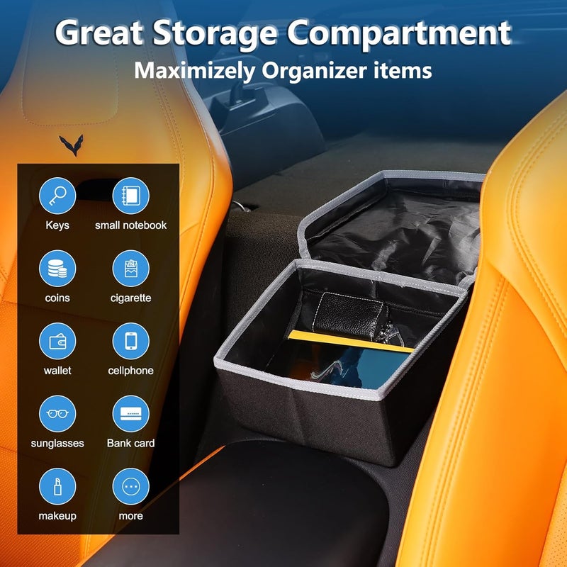 Sekhyna Car Central Control Storage Box for Chevrolet Corvette C7 (2014-2019) - Armrest Organizer - Image 5