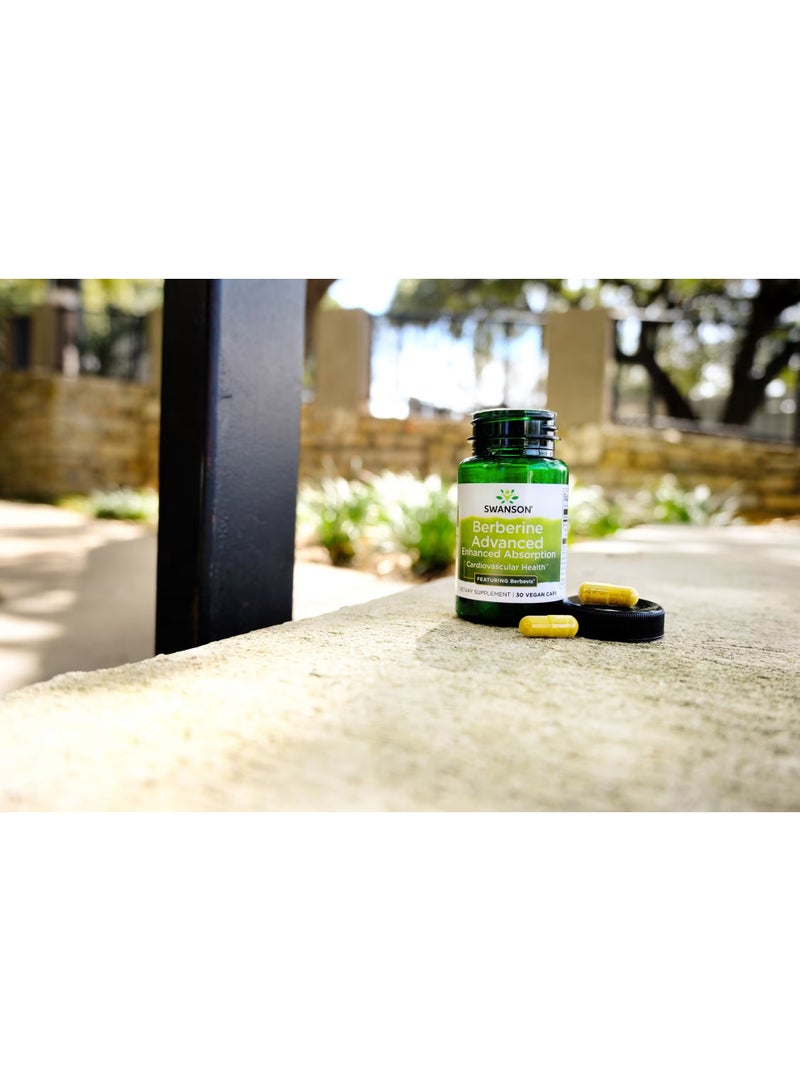 SWANSON Berberine Advanced Enhanced Absorption, 30 Vegan Caps (550 mg per Capsule) - Image 2