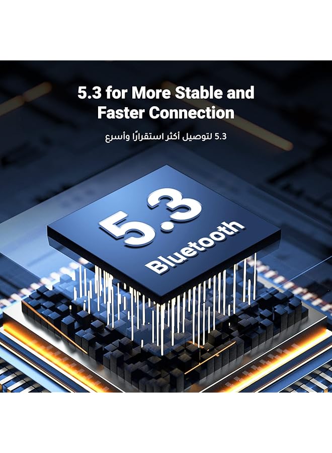 Ugreen Bluetooth Adapter 5.3 For Car, Bluetooth Receiver 3.5Mm Jack With Built-In Microphone For Car Stereo/Speaker/Home Stereo/Wired Headphones,15H Battery Life - Image 3