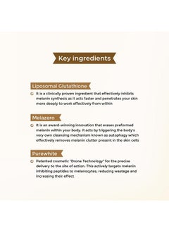 GLUTONE Skin Brightening Serum | Liposomal Glutathione | Evens Skin Tone| 30Ml  - Image 4