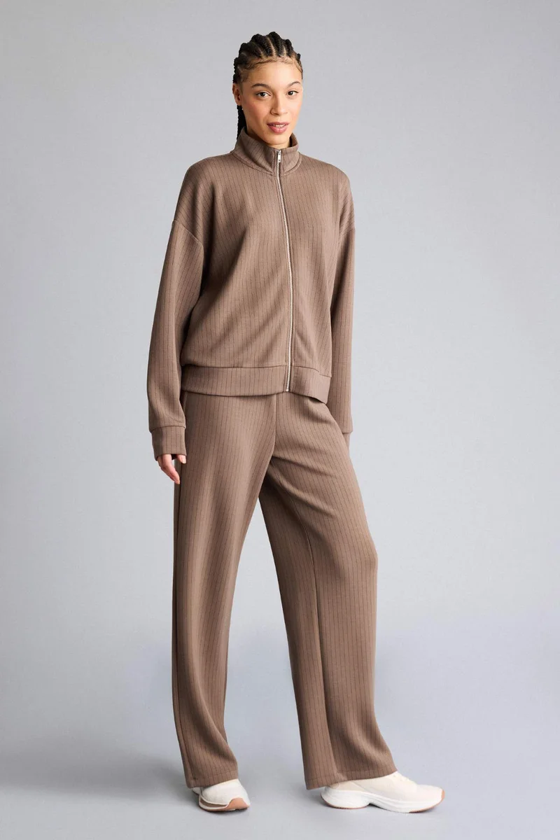 ديفاكتو Stand Collar Modal Oversize Cardigan