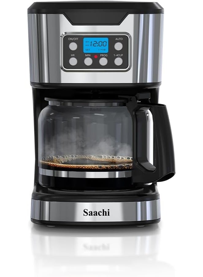 Sachi Drip Coffee Maker NL-COF-7074, 1.8L Programmable Coffee Machine, Keep Warm, Auto Shut-Off, Anti-Drip, LCD Digital Control, 900W - Image 1