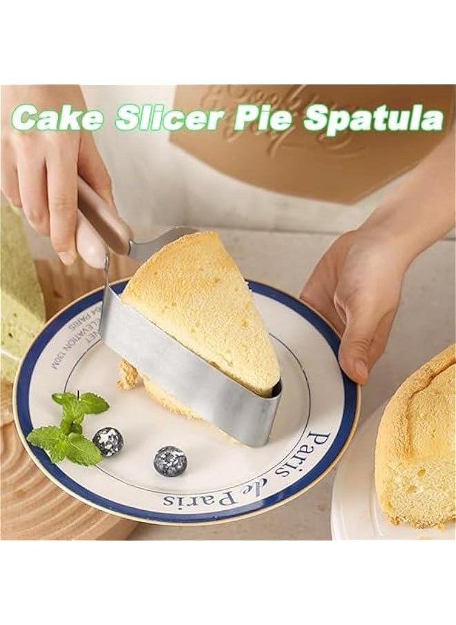 Generic - Cake Cutter, Stainless Steel Cake Knife and Server with Double Handle, Adjustable Cake Slicer for Cake Server, Pie Server, Cake Cutting Set for Wedding - Image 1