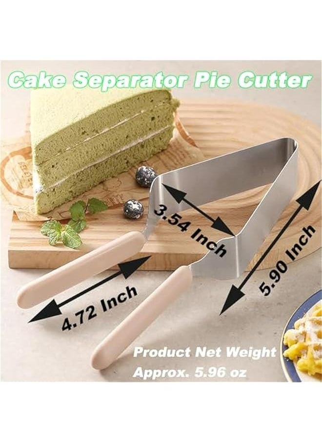 Generic - Cake Cutter, Stainless Steel Cake Knife and Server with Double Handle, Adjustable Cake Slicer for Cake Server, Pie Server, Cake Cutting Set for Wedding - Image 1