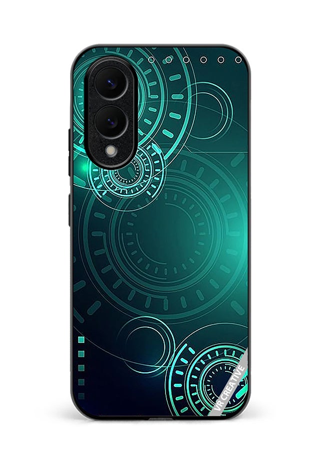 Protective Case Cover For Samsung Galaxy S25 Edge Green Technology Design Multicolour