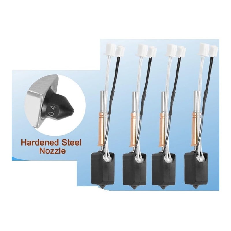 Anycubic Kobra 3 Hotend Upgrade Kit With 1pc Heat Sink And Hardened Steel Nozzles - Image 3