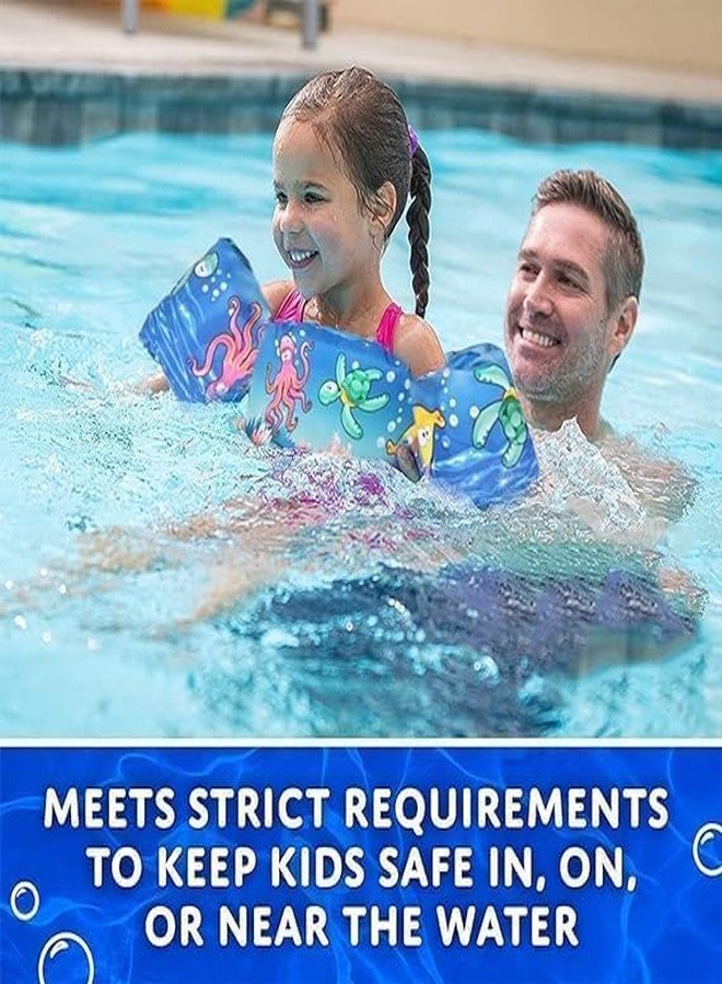 NETZILLA Cute Cartoon Printed Cool Beach/Pool Party Float Arm Band Swimming Trainer Vest Life Jacket Safety Gear for Baby Boys and Girls (Age 2 to 6)(Pack of 1) - Image 3