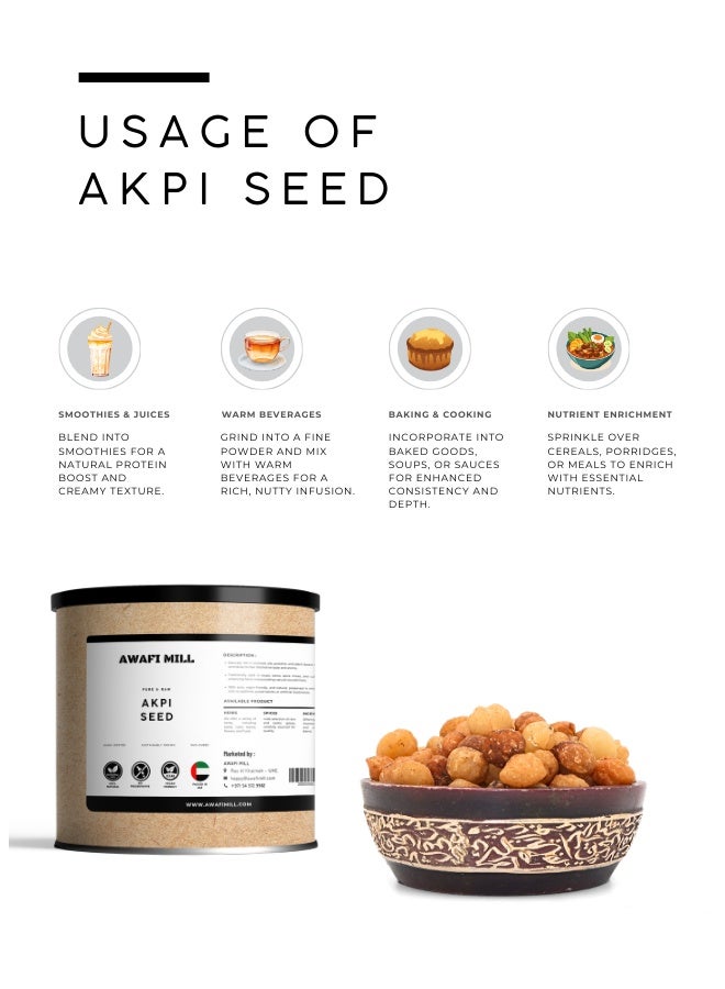AWAFI MILL Akpi Seeds | Ricinodendron heudelotii | Exotic Spice for Culinary Delights - 100 gm | 3.5 Oz - Image 3