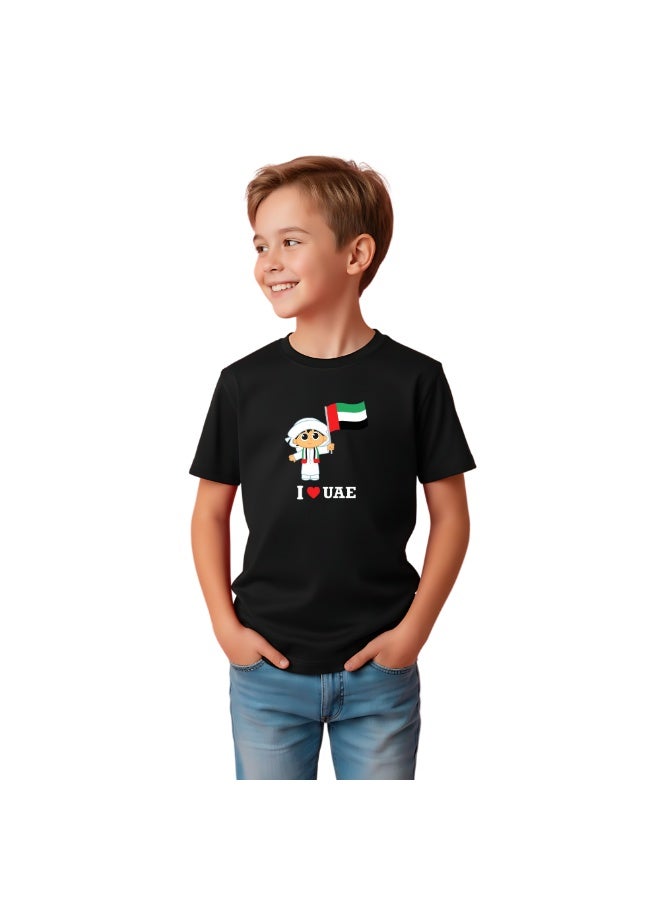 UAE  Celebrating National Day Printed Kids Round Neck T-Shirt - Image 3