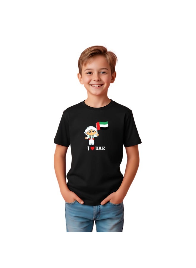 UAE  Celebrating National Day Printed Kids Round Neck T-Shirt - Image 1