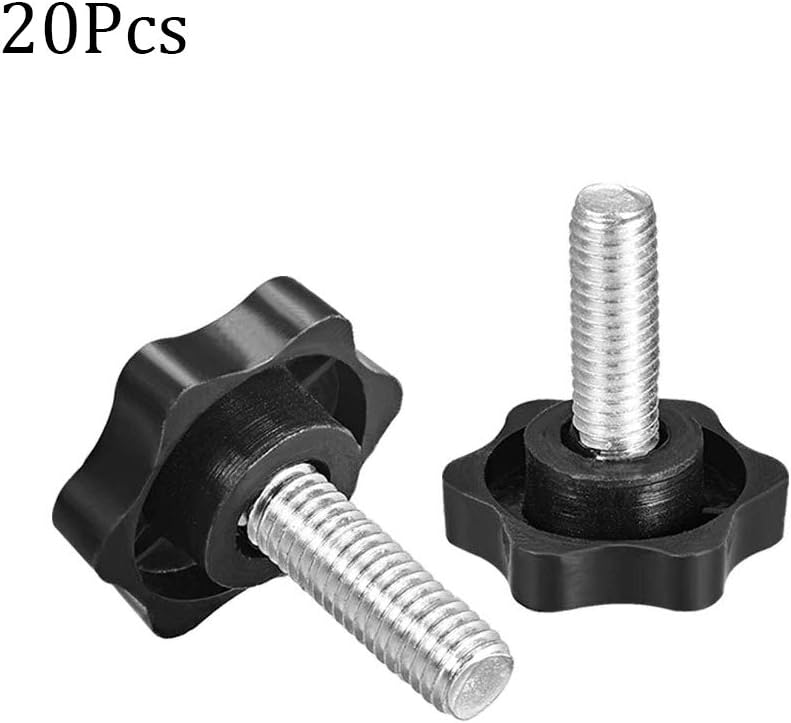 NACX M8 x 20mm Thread Clamping Knob, Thumb Screw, Star Hand Knob Tightening Screw Knob for Machinery, 20Pcs - Image 3