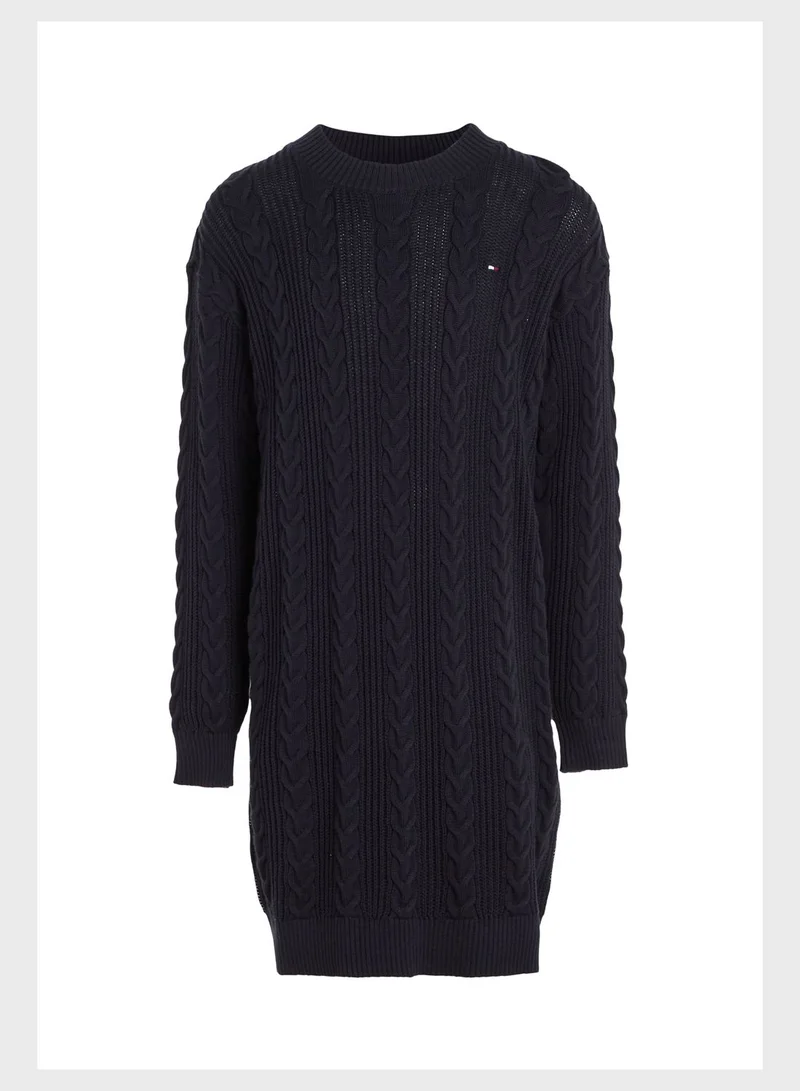 TOMMY HILFIGER Kids Monotype Sweater Dress