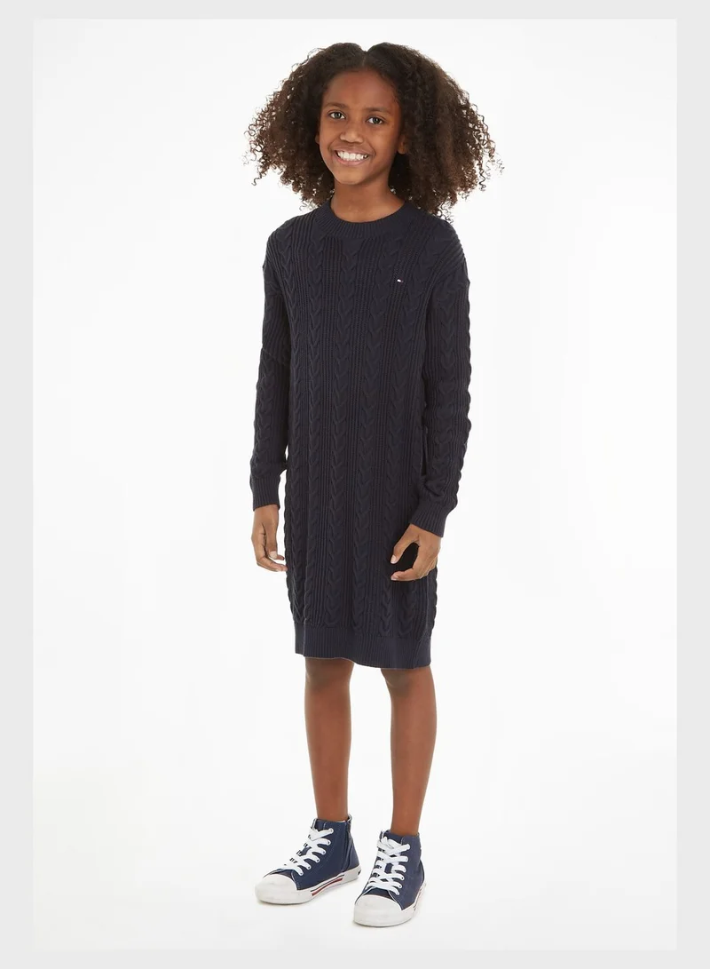 TOMMY HILFIGER Kids Monotype Sweater Dress