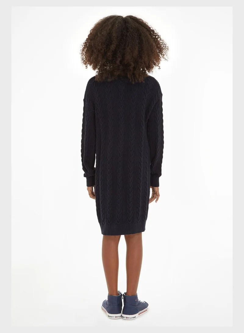 TOMMY HILFIGER Kids Monotype Sweater Dress