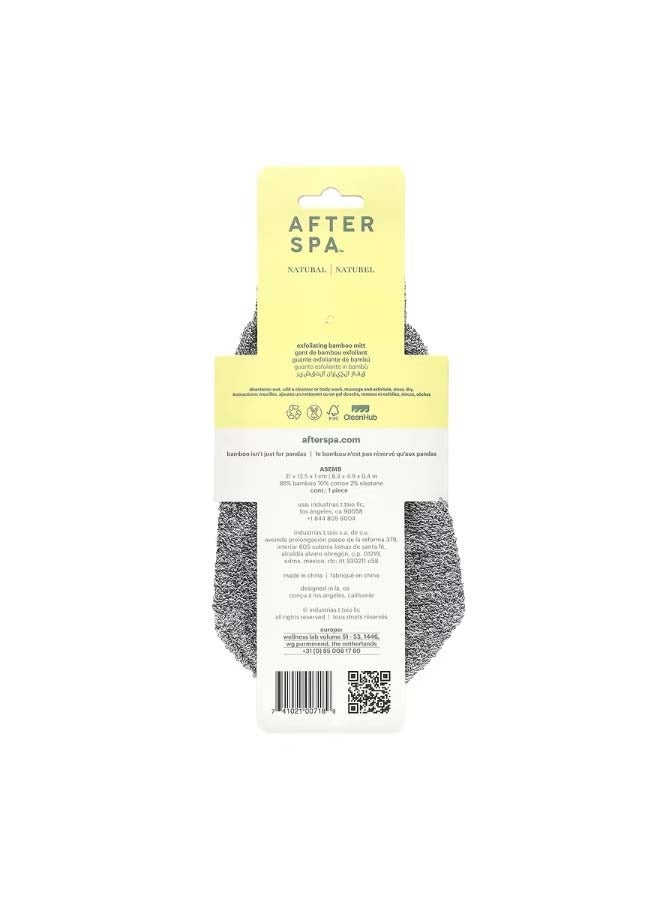 afterspa Exfoliating Bamboo Mitt 1 Mitt - Image 2