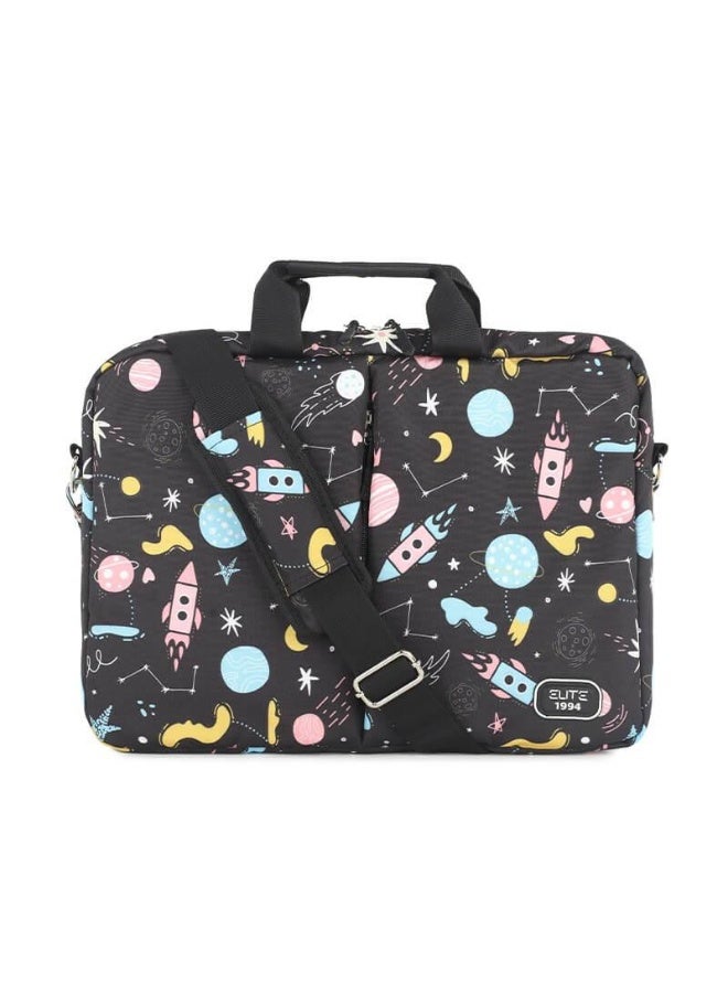 Elite Colorful 15.6" Laptop Bag Elite – Soft Velvet Interior, Shoulder Strap & Large Front Pocket - Image 2