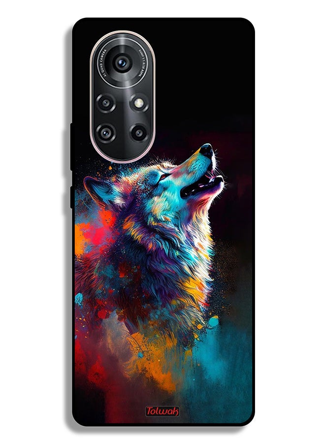 Tolwak Huawei nova 8 Pro 4G Protective Case Cover Wolf Colorful Art - Image 2