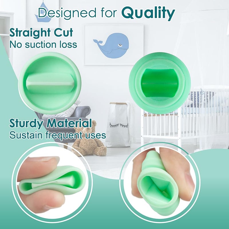 Nenesupply 4pc Duckbill Valves Compatible with Elvie Stride Pump Parts Replacement Parts Breast Pump Parts Momcozy Tsrete Wearable Pumps Spectra CaraCup Not Original Elvie Pump Parts Accessories - Image 5