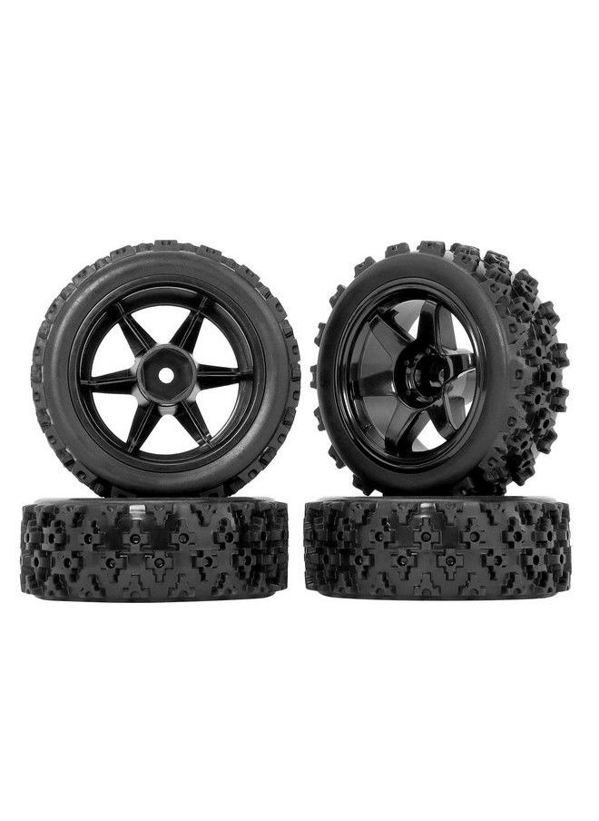 null - 4Pcs Preglued Rc Rally Tires And Wheels Od 2.8" Width 1.06" 12Mm Hex Wheels And Tires With Foam Inserts For Wltoys 144001 Losi Etc For 1/12 1/14 1/16 1/18 Rc Off On Road Rc Car - Image 1