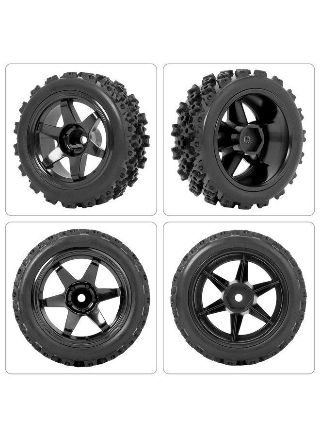 null - 4Pcs Preglued Rc Rally Tires And Wheels Od 2.8" Width 1.06" 12Mm Hex Wheels And Tires With Foam Inserts For Wltoys 144001 Losi Etc For 1/12 1/14 1/16 1/18 Rc Off On Road Rc Car - Image 1