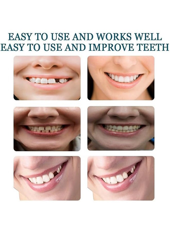 Crazylife Simulated Dentures for Upper and Lower Teeth, Silicone Non-Porous Braces, Denture Decoration, Natural and Comfortable, Protect Your Teeth and Restore a Confident Smile, for Men and Women  - Image 2