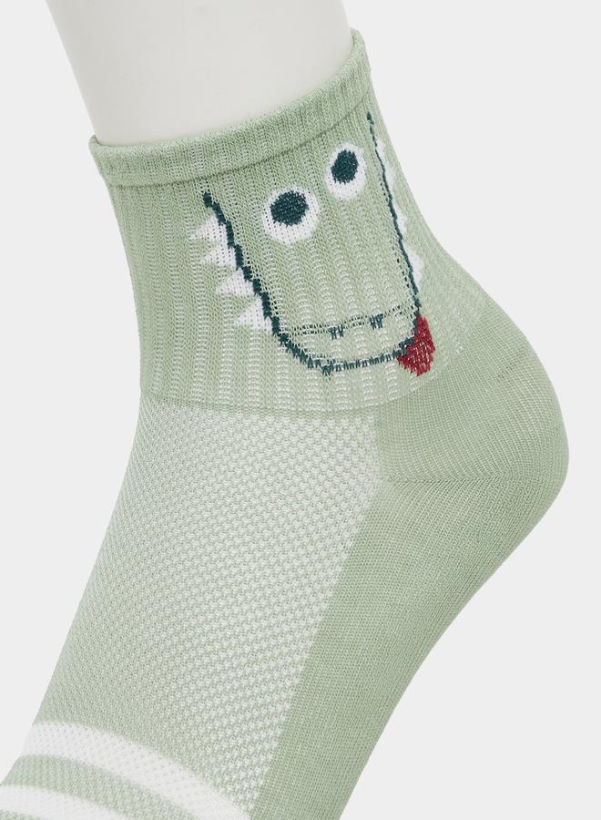 Styli Pack of 5 - Boys Dino Graphic Socks - Image 5