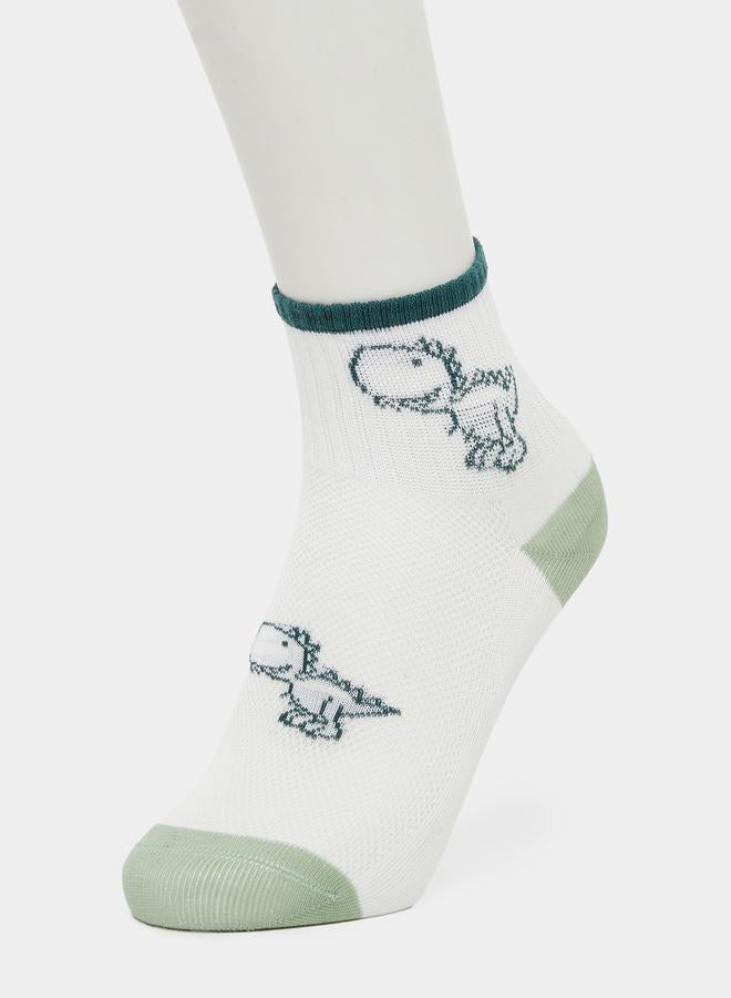 Styli Pack of 5 - Boys Dino Graphic Socks - Image 2