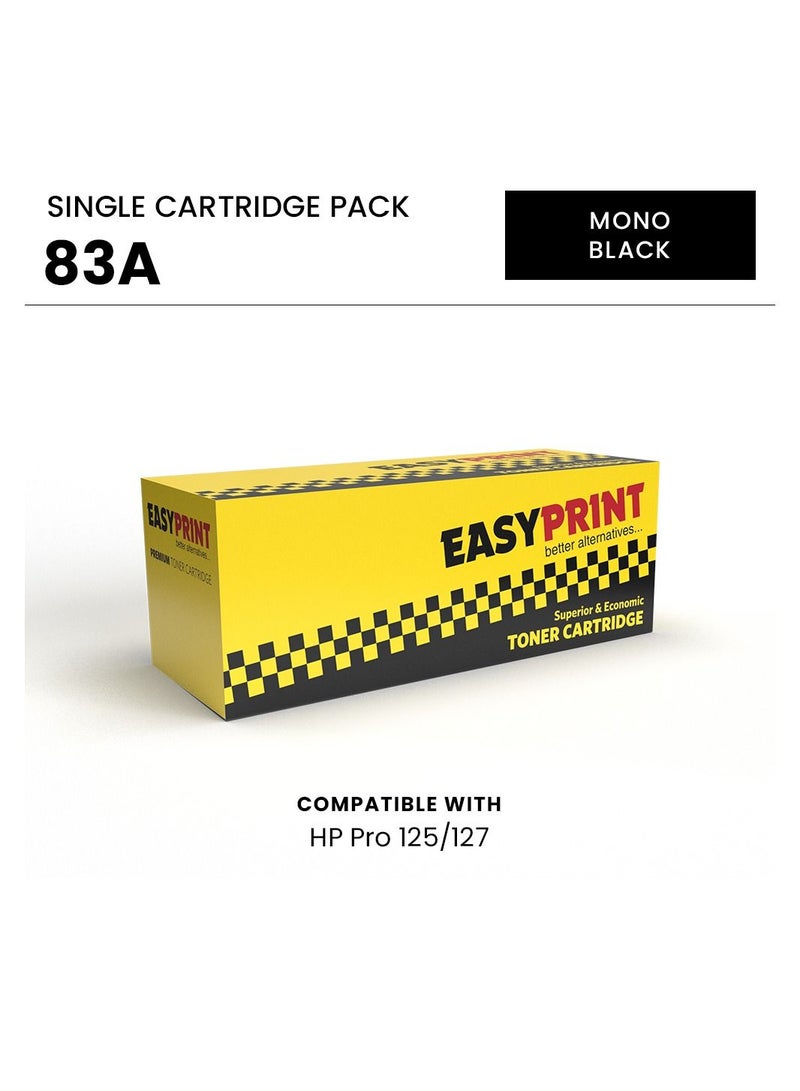 EASY PRINT Compatible 83A Toner Cartridge for Laserjet  83 A CF283A Printer Black Mono - Image 2