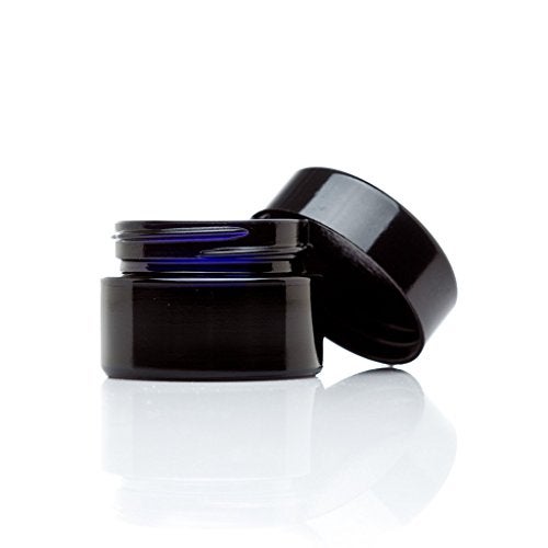 Infinity Jars Classic Black Glass Jar 15 ml (0.5 fl oz) Ultraviolet Airtight Smell Proof, Refillable Screw Top Container for Long-Term Storage of Coffee, Spices, Tea, Dried Goods, Kitchen Jar - Image 2