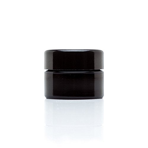 Infinity Jars Classic Black Glass Jar 15 ml (0.5 fl oz) Ultraviolet Airtight Smell Proof, Refillable Screw Top Container for Long-Term Storage of Coffee, Spices, Tea, Dried Goods, Kitchen Jar - Image 1