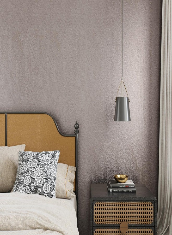 CRE8TIVE Metallic Bronze Grasscloth Peel and Stick Wallpaper Textured Oblique Grasscloth Wallpaper 12"x80" Grass Cloth Contact Paper for Cabinets Self Adhesive Linen Wall Paper for Bedroom Bathroom - Image 2