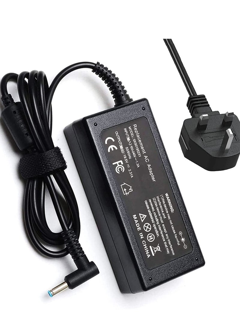 Generic - 65W HP Laptop Charger Replacement for HP Elitebook HP Chromebook HP Pavilion HP ProBook HP Notebook HP envy HP Spectre HP 250 G7 G6/255 G7 741727-001 hp charger 4.5x3mm - Image 1