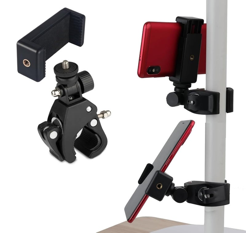FKU 19inch LED Video Light Panel 2700K-6500K Photo Studio Lamp,Super Clamp + E Brecket Remote and 7FEET Tripod Stand Flash [19 Inch Light + 7 Feet Stand Flash (19 INCH + 7 FEET) - Image 4