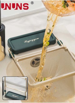UNUNS Kitchen Sink Drain Basket,Flipped Holder Sink Strainer Basket,Multi-function Disposable Garbage Drainage Grid With 50 Filters  - Image 2