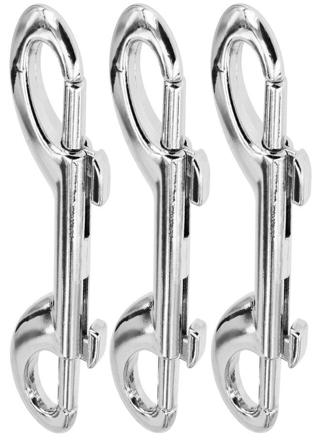 VEMNI 3 Pack Zinc Alloy Double Ended Snap Hooks Bolt Snaps, VEMNI Double Sided Trigger Chain Metal Clip Key Holder for Water Bucket Dog Leash Feed Buckets (3) - Image 4