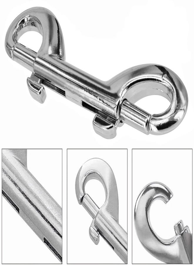 VEMNI 3 Pack Zinc Alloy Double Ended Snap Hooks Bolt Snaps, VEMNI Double Sided Trigger Chain Metal Clip Key Holder for Water Bucket Dog Leash Feed Buckets (3) - Image 5