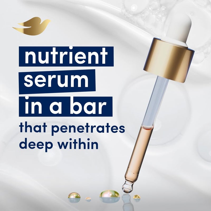 Dove صابون دوف كريمة الجمال عبوة من 7 125 جرام لكل منها لبشرة مغذية لمدة 24 ساعة مع كريم مرطب وسيروم مغذي - Image 3