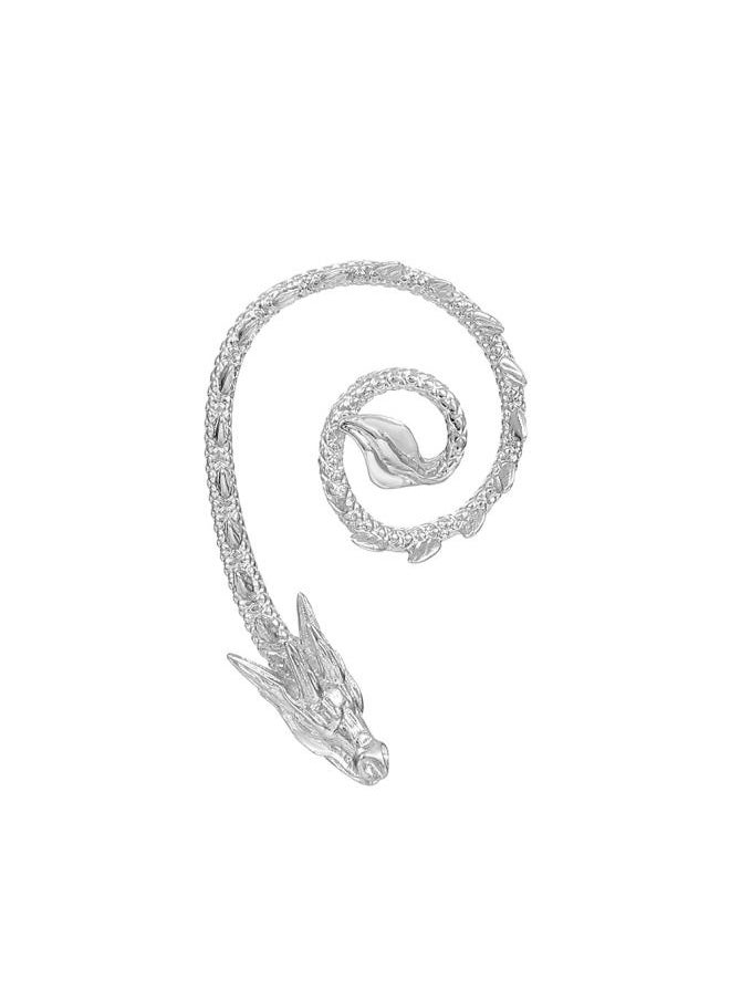 Generic Europe And The United States Hot- Retro Punk Elf Dragon Ear Hanging Single Creative Metal Cat Bat Holeless Ear Bone Clip 