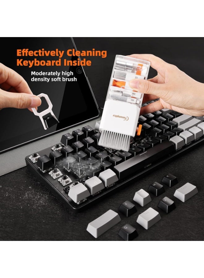 Keyboard Cleaner Laptop Cleaning Kit, All-in-One Keyboard Cleaning Kit, Laptop Cleaner Tool for MacBook iPad iPhone Computer, Portable Electronics Brush Tool for Tablet PC Camera Lens Earbuds Monitor - Image 2