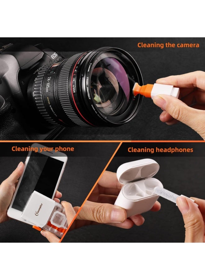 Keyboard Cleaner Laptop Cleaning Kit, All-in-One Keyboard Cleaning Kit, Laptop Cleaner Tool for MacBook iPad iPhone Computer, Portable Electronics Brush Tool for Tablet PC Camera Lens Earbuds Monitor - Image 4