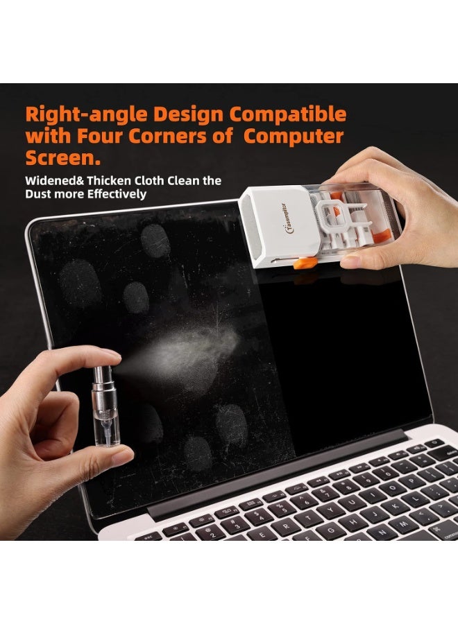 Keyboard Cleaner Laptop Cleaning Kit, All-in-One Keyboard Cleaning Kit, Laptop Cleaner Tool for MacBook iPad iPhone Computer, Portable Electronics Brush Tool for Tablet PC Camera Lens Earbuds Monitor - Image 3