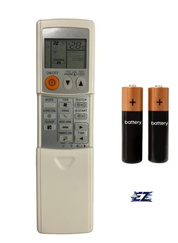 ELTRAZONE AC Remote No. 56A (No Backlight), Compatible/Replacement for Mitsubishi AC Remote Control – Exact Match for Mitsubishi Air Conditioners – Reliable, Simple Control, Battery Included - Image 1