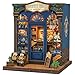 Fsolis Book Nook Kit DIY Miniature Scene House Kit for Adults and Beginners Tiny House Mini Bookshop Model Bookshelf 3D Puzzles Nook Decor Gifts for Women Teenagers Journey Trace Bookshop - Image 2