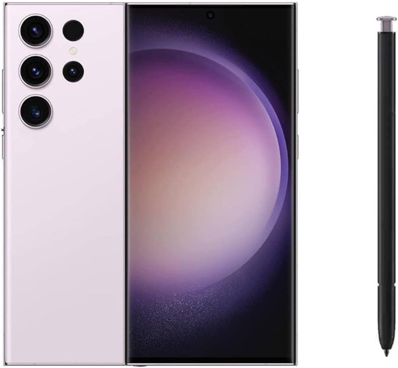 Qenw قلم بديل مكون من قطعتين لجهاز Samsung Galaxy S23 Ultra 5G، بدون بلوتوث، قلم ستايلس لمسي S Pen + أطراف/ريش بديلة (أرجواني) - Image 2
