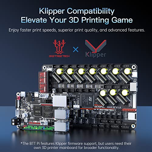 BIGTREETECH Pi V1.2 Control Board Quad-Core WiFi 1GB RAM, BTT Pi Support SKR Mini E3 V3.0 Octopus/Pro/Max EZ Kraken SKR Pico Silent Board to Run Klipper VS Raspberry-Pi 4/3B for i3/CoreXY 3D Printer - Image 4